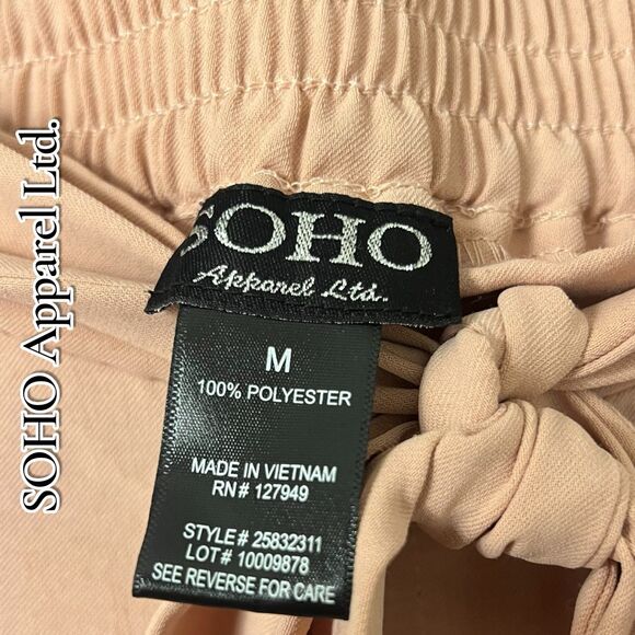 SOHO Apparel Ltd. Women’s Button-Front Midi Skirt with Tie Waist – Size M - Picture 2 of 7